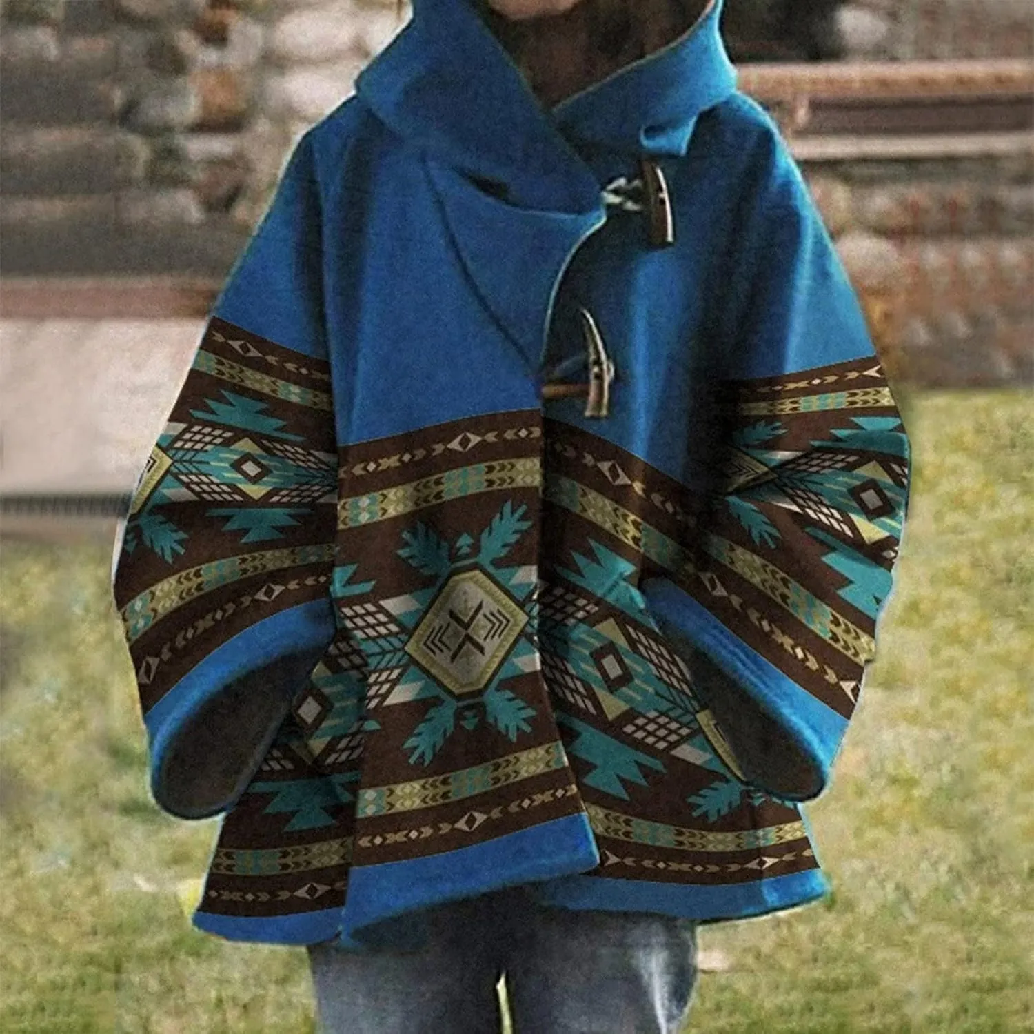 Winter Coats for Women Yellowstone Blend Beth Dutton Blue Hooded Kelly Reilly Coat