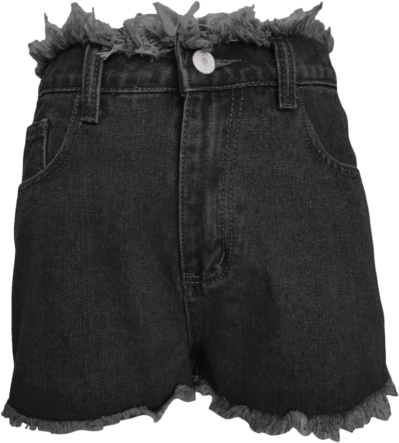 Women Jean Shorts Denim Skort Sexy High Waisted Button Up Tie Side Asymmetrical Short Mini Skirt Bathing Suit Shorts
