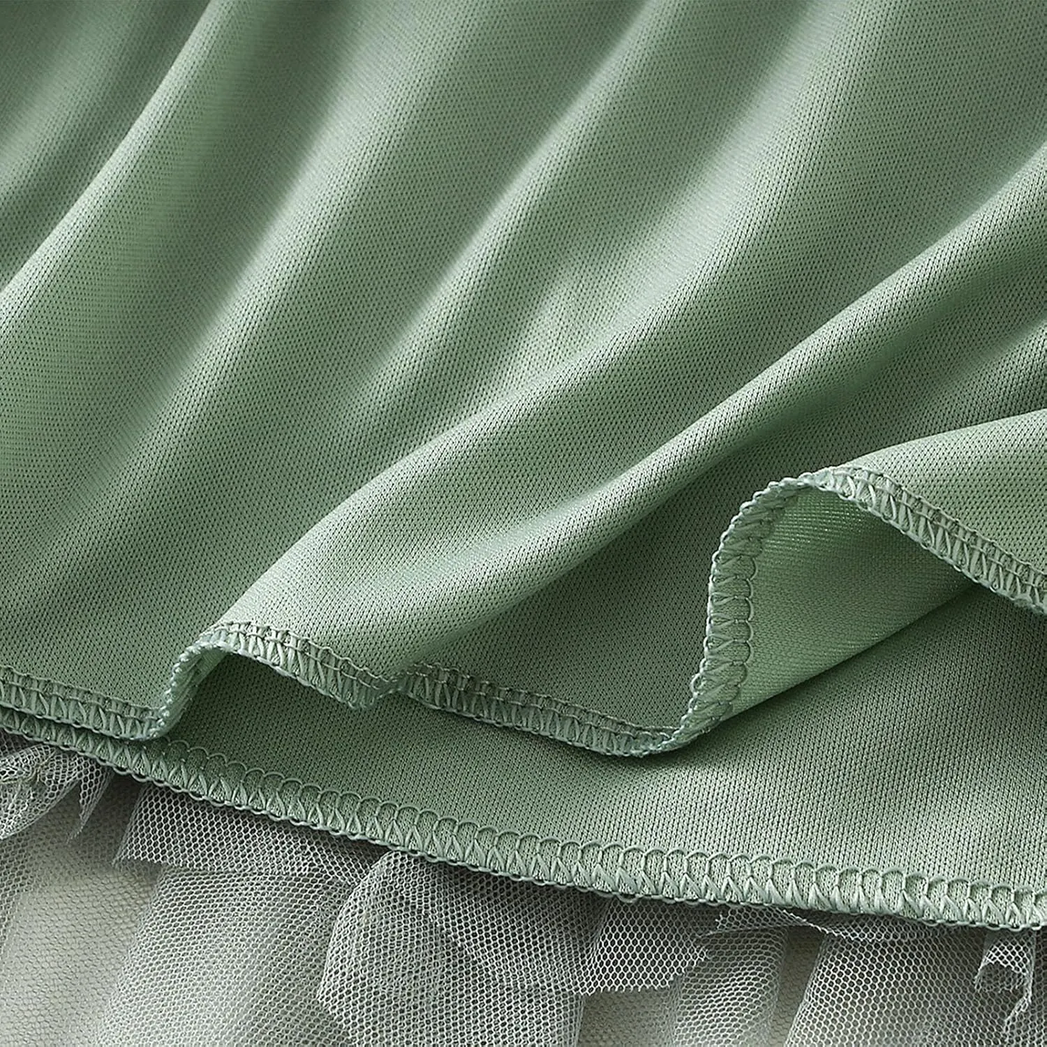 Women's Tulle Mini Skirt Ruffled Mesh Puffy Ballet Tutu Skirts 50s Carnival Party Elastic Waist Short Underskirts