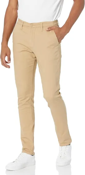 WT02 Men's Skinny Fit Basic Stretchable Cotton Chino Pant