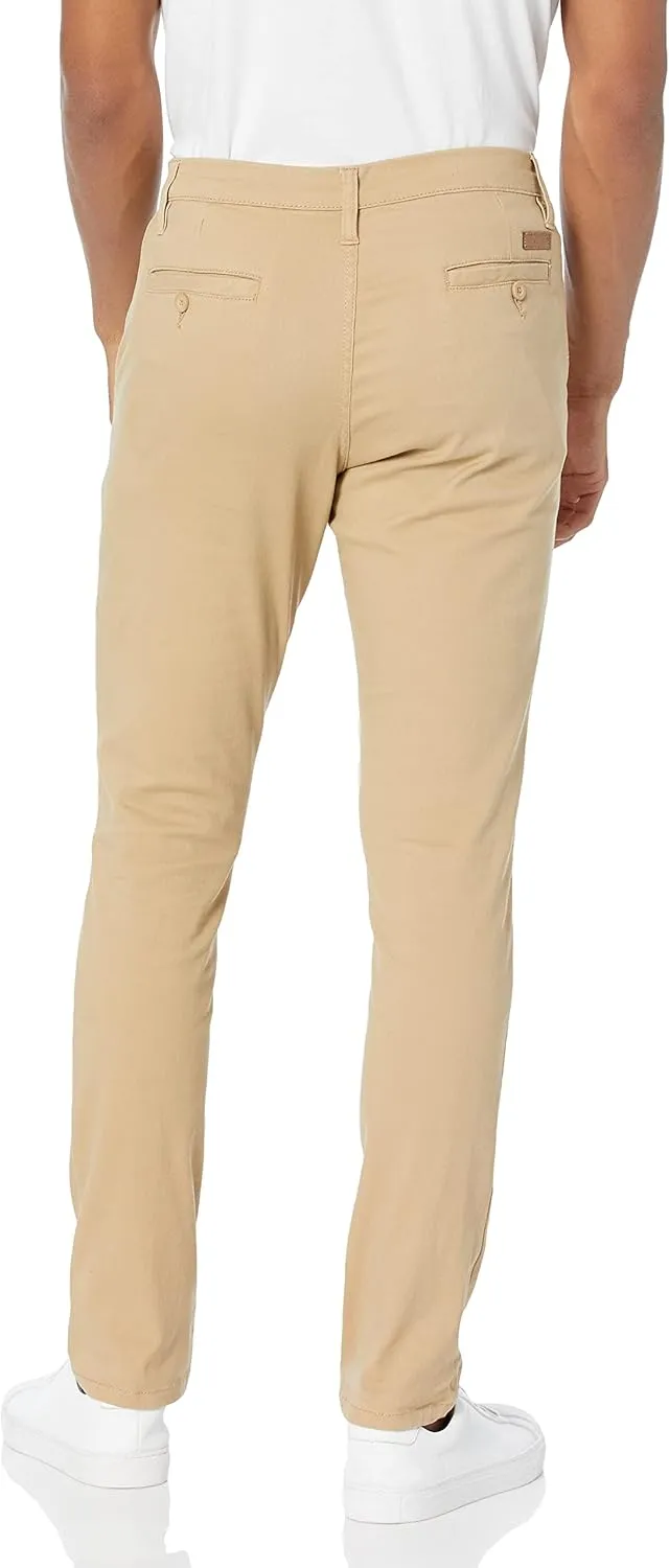 WT02 Men's Skinny Fit Basic Stretchable Cotton Chino Pant